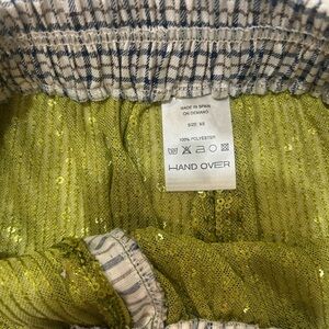 Hand Over Green Sequin Skirt